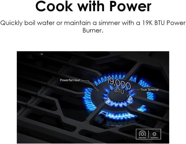 Samsung 36″ Gas Cooktop NA36N6555TS
